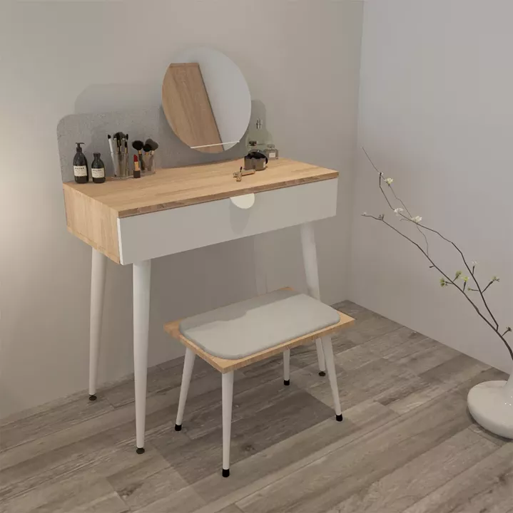 STOOL WITH PILLOW HM9209 SONAMA WHITE 40x30x40Y cm.