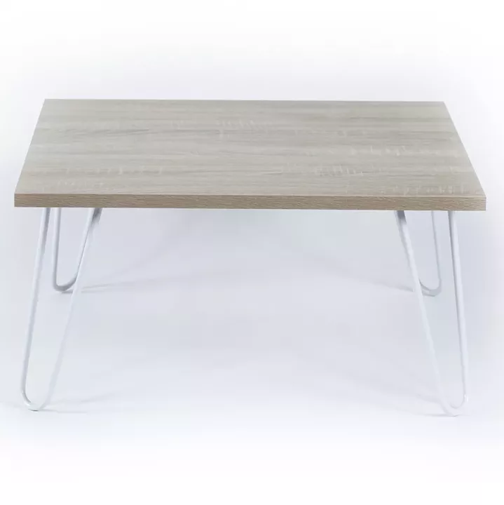COFFEE TABLE DIANE HM9180.01 SONAMA WHITE 60x60x29Y cm.