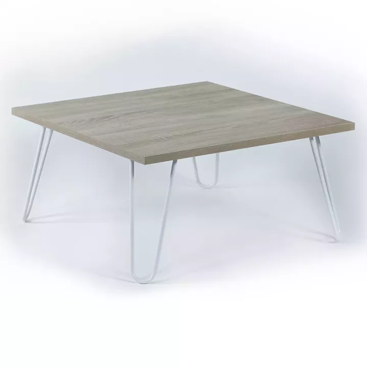 COFFEE TABLE DIANE HM9180.01 SONAMA WHITE 60x60x29Y cm.