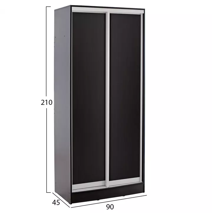 ΝΤΟΥΛΑΠΑ ΣΥΡΟΜΕΝΗ ADLER ΜΕΛΑΜΙΝΗΣ 90x45x210Yεκ. ΒΕΓΓΕ 2ΦΥΛΛΗ HM2436.02
