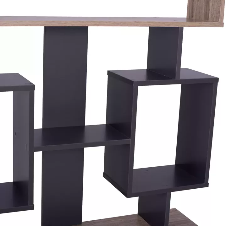 BOOKCASE CHANDLER HM8769.02 90X19.5X130 GRAY