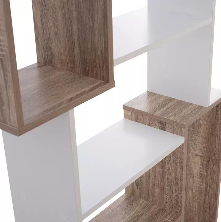 BOOKCASE  SHAY HM8768.01 85X22X140 WHITE