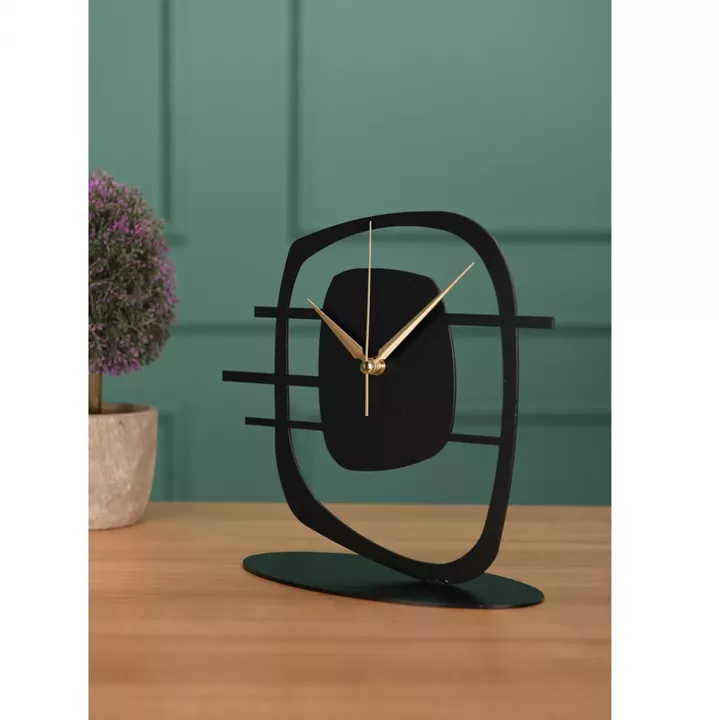 METAL TABLE CLOCK HM7473.01 21x23 cm