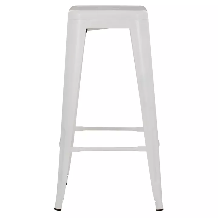 ΣΚΑΜΠΟ BAR ΜΕΤΑΛΛΙΚΟ MELITA ΣΕ ΛΕΥΚΟ ΜΑΤ HM8642.21 43x43x78 εκ.