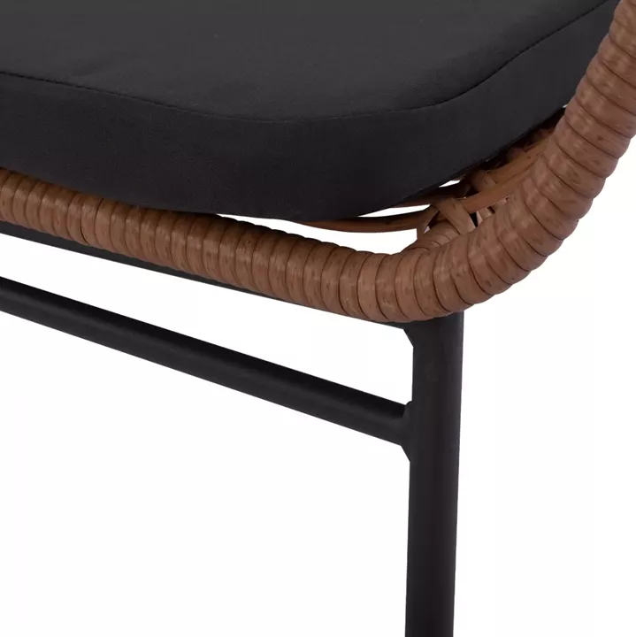 Set Outdoor spaces HM5530 metallic with rattan