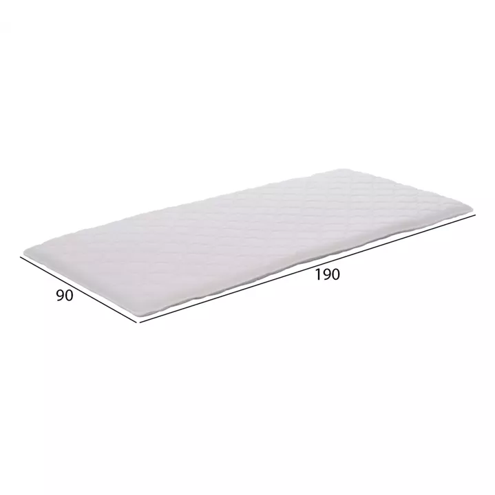 CLOUD topper, white, 90x190 cm, single size