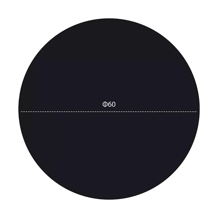 ΕΠΙΦΑΝΕΙΑ ΤΡΑΠΕΖΙΟΥ HPL HM5841.01 ΜΑΥΡΗ Φ60 εκ. ΠΑΧΟΥΣ 12mm.