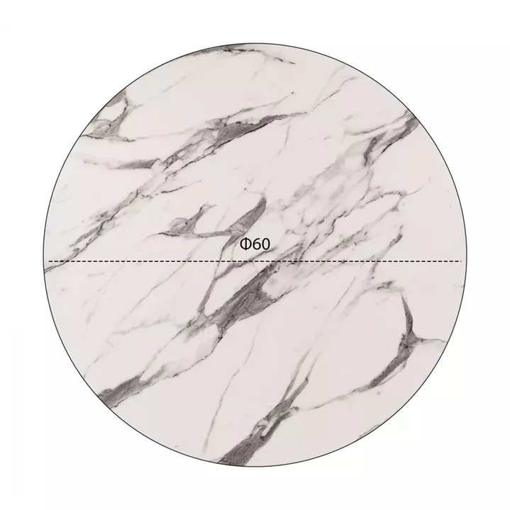 ΕΠΙΦΑΝΕΙΑ ΤΡΑΠΕΖΙΟΥ HPL HM5841.11 MARBLE WHITE-GREY Φ60 εκ. ΠΑΧΟΥΣ 12mm.