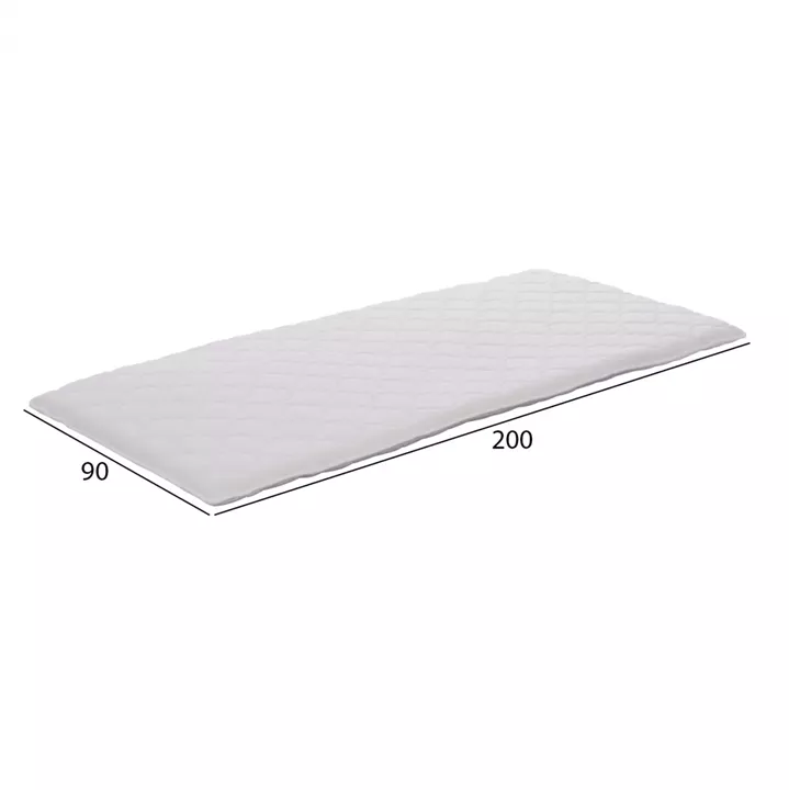 CLOUD topper, white, 90x200 cm, single size