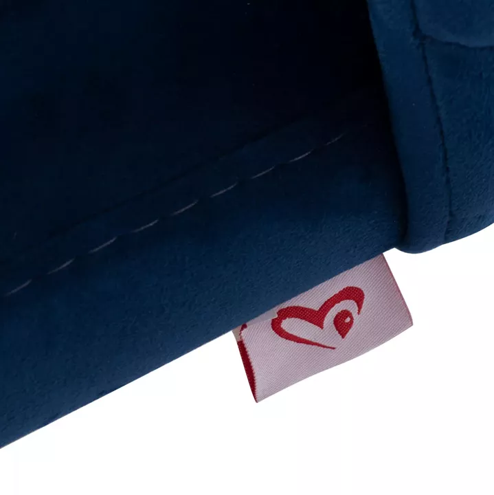 ARMCHAIR “SOLANA” HM9275.08 BLUE VELVET WITH METAL LEGS IN GOLD COLOR 54x63x87H CM.