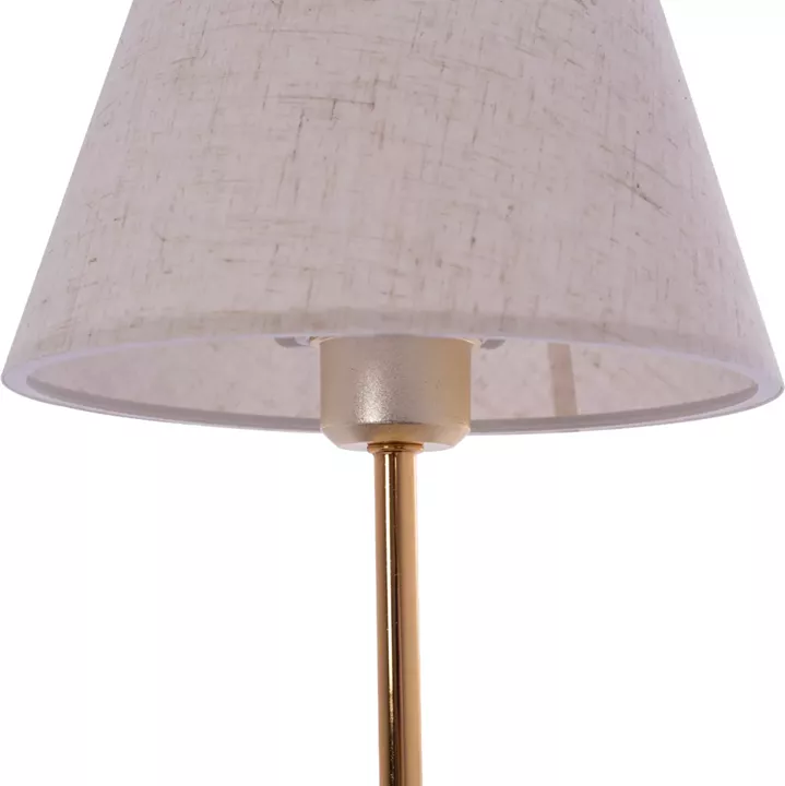 TABLE LAMP HM7600.02 GOLD BASE AND COLUMN, BLACK CAP
