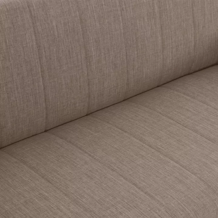 Hm3239.04 ANDRI three-seater sofa-bed, beige fabric, short legs, without arms