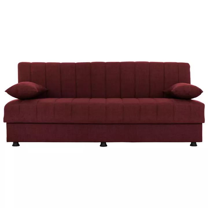ANDRI HM3239.06, SOFA-BED, 3 SEATER, RED FABRIC