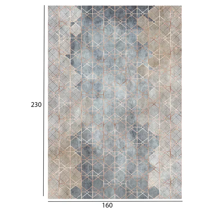 JOSIANE, two-tone cellular carpet, HM7675.16 160X230cm, fringes