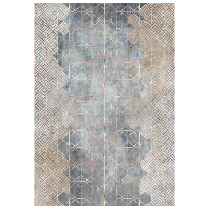 JOSIANE, two-tone cellular carpet, HM7675.16 160X230cm, fringes