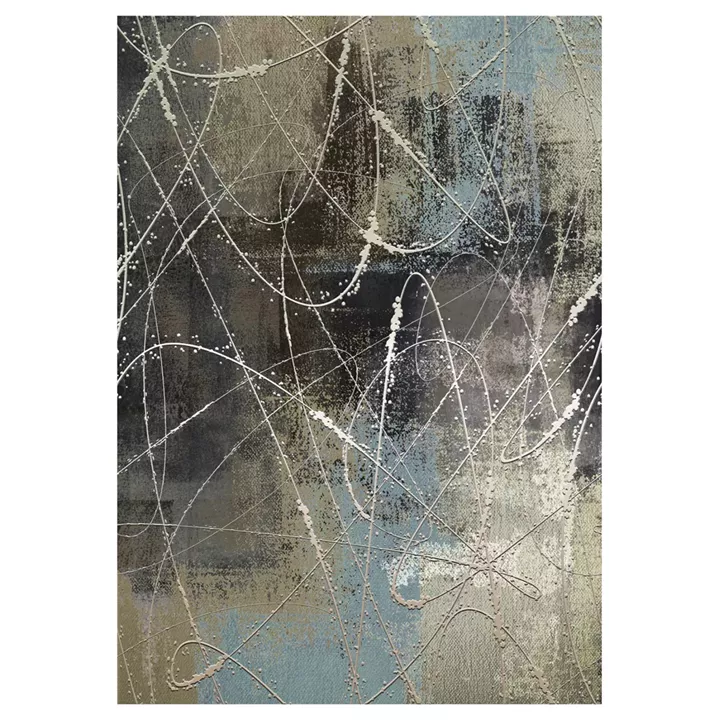 HM7676.22  80x150cm, carpet with random curves