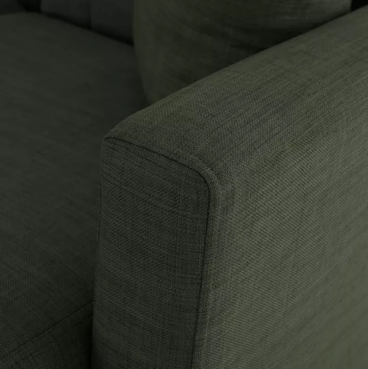 HM3244.05, corner sofa-bed, dark olive, reversible, 200x133x77cm