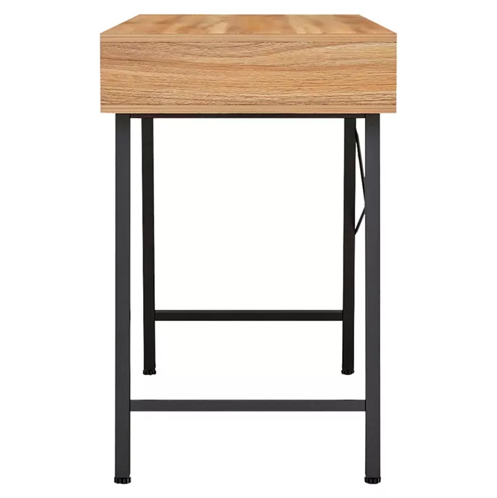 HM2128.03 desk, walnut-grey-black, 120x48x76,5