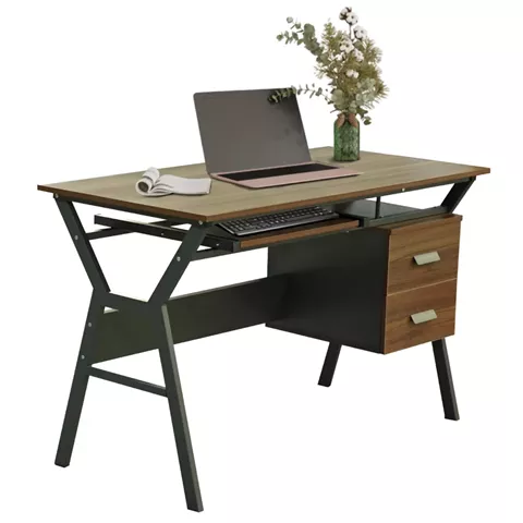 DESK VITINO HM2130.03, walnut-grey, 120X60X76H