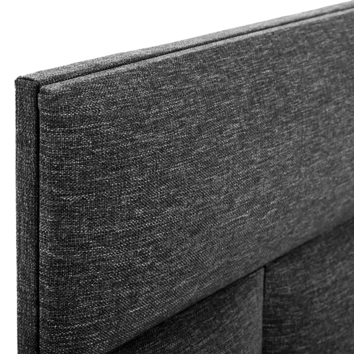 HM644.01 bed SOLEDAD, grey fabric, 150x200