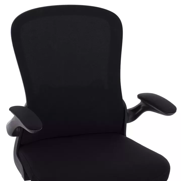 Office Chair HM1178.01, black mesh fabric, black frame, 60x56x105