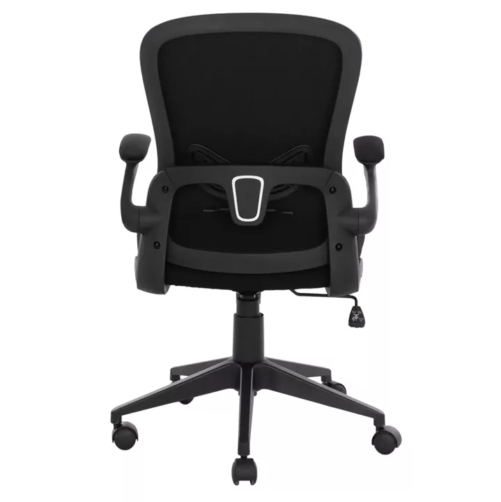 Office Chair HM1178.01, black mesh fabric, black frame, 60x56x105