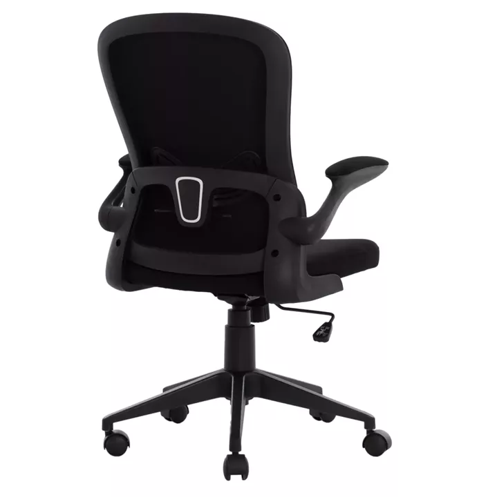Office Chair HM1178.01, black mesh fabric, black frame, 60x56x105