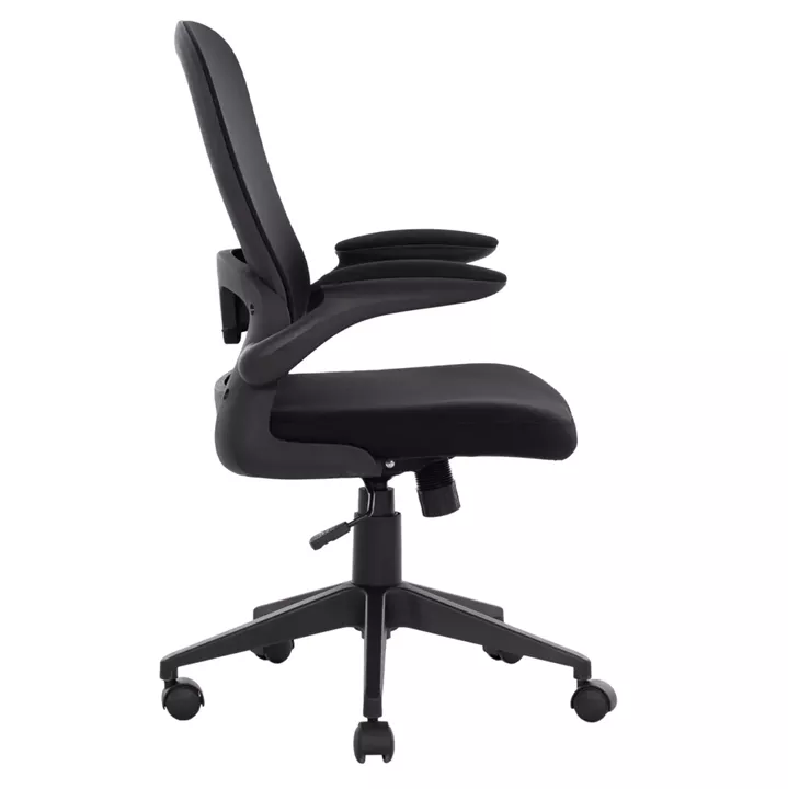 Office Chair HM1178.01, black mesh fabric, black frame, 60x56x105
