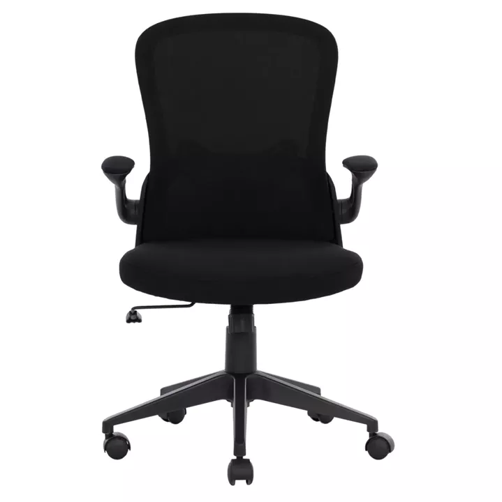 Office Chair HM1178.01, black mesh fabric, black frame, 60x56x105