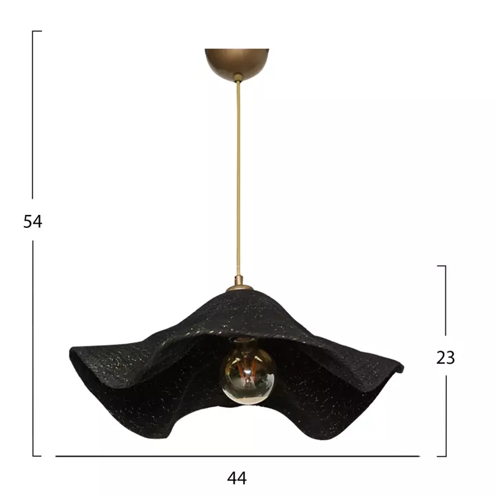 CEILING PENDANT HM7649.02, BLACK-GOLD, Φ44x54