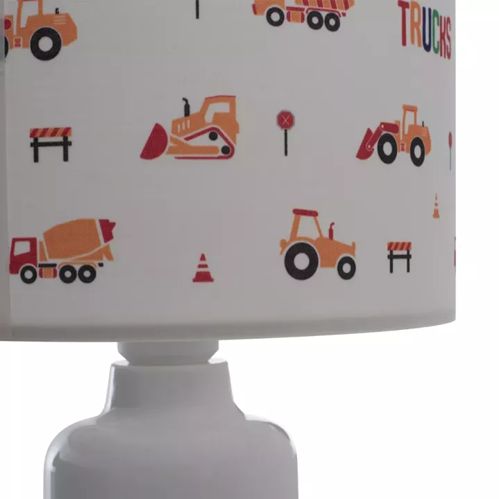 TABLE LAMP BALOO HM7577.04 KID'S ROOM FABRIC CYLINDRICAL 