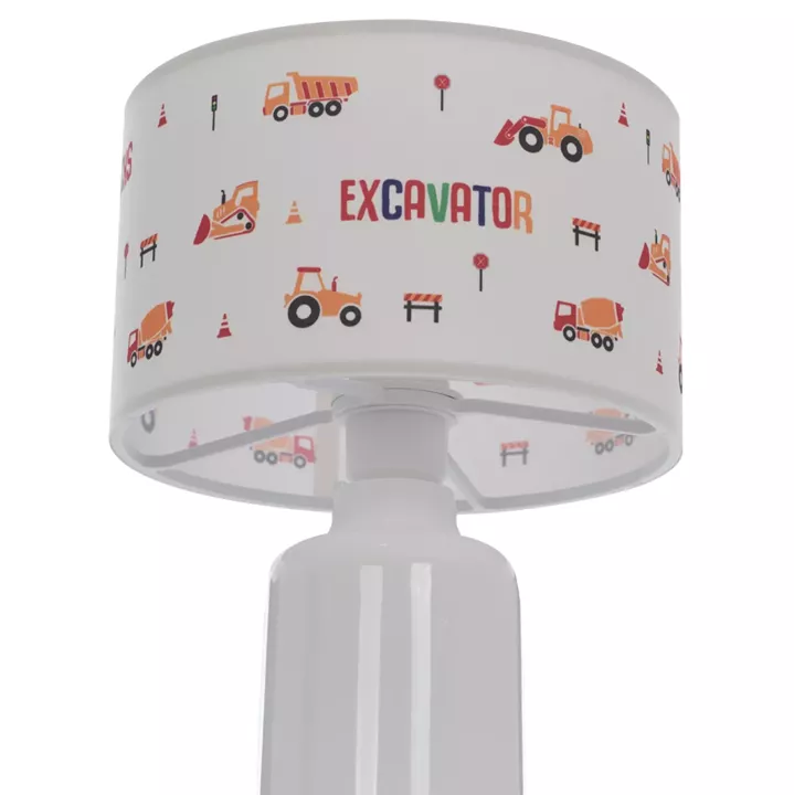 TABLE LAMP BALOO HM7577.04 KID'S ROOM FABRIC CYLINDRICAL 
