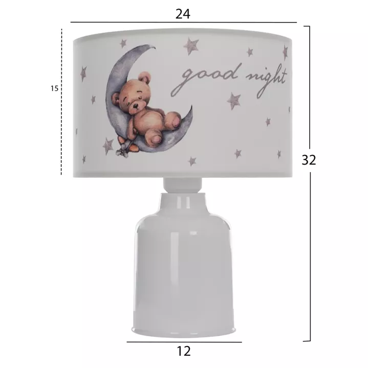 TABLE LAMP BALOO HM7577.07 KID'S ROOM FABRIC 