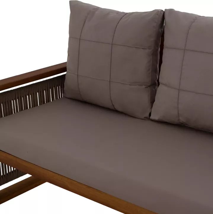 OUTDOOR SET 4PCS HM5877.01 IROKO WOOD-ROPE WALNUT-BEIGE