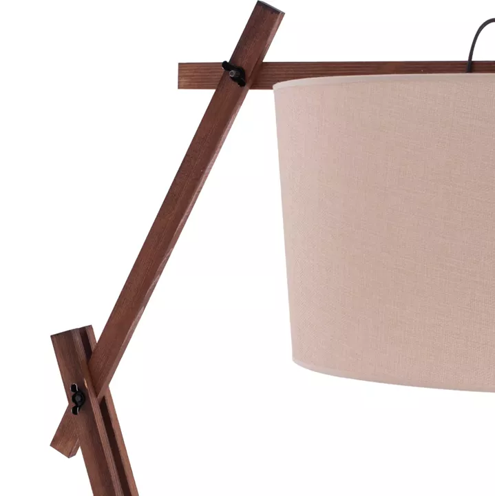 FLOOR STANDING LAMP CRANE WITH TRIPOD AND ARM BEIGE CAP 54x54x170Hcm.HM7694.01