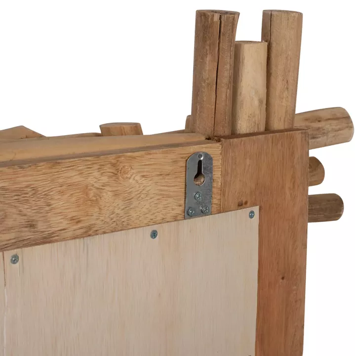 MIRROR FB99372 SOLID TEAK BRANCHES NATURAL 100X80H