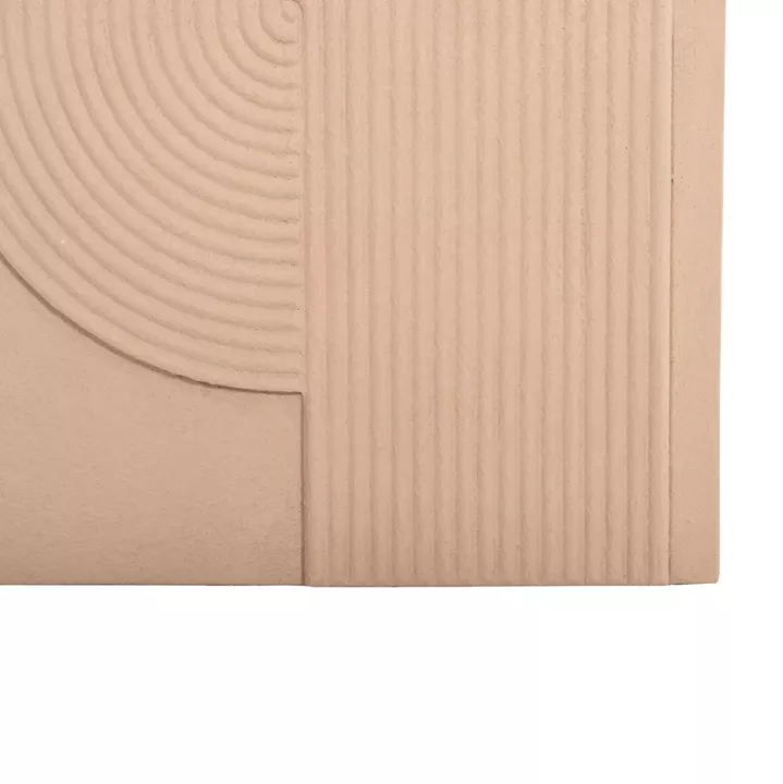 WALL DECOR PANEL RECTANGLE SERIES SANTORINI HM4521 MDF IN BEIGE COLOR 60x4(thickness)x80Hcm.