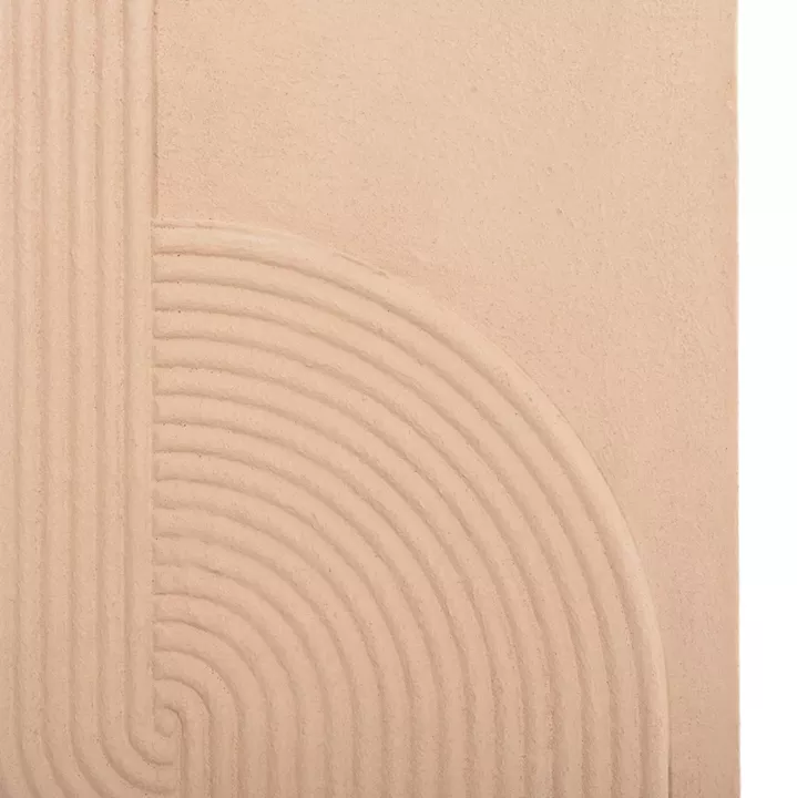 WALL DECOR PANEL RECTANGLE SERIES SANTORINI HM4521 MDF IN BEIGE COLOR 60x4(thickness)x80Hcm.
