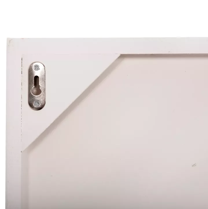 WALL DECOR PANEL SQUARE SERIES SANTORINI HM4508 MDF IN OFF-WHITE COLOR 80x4(thickness)x80Hcm.