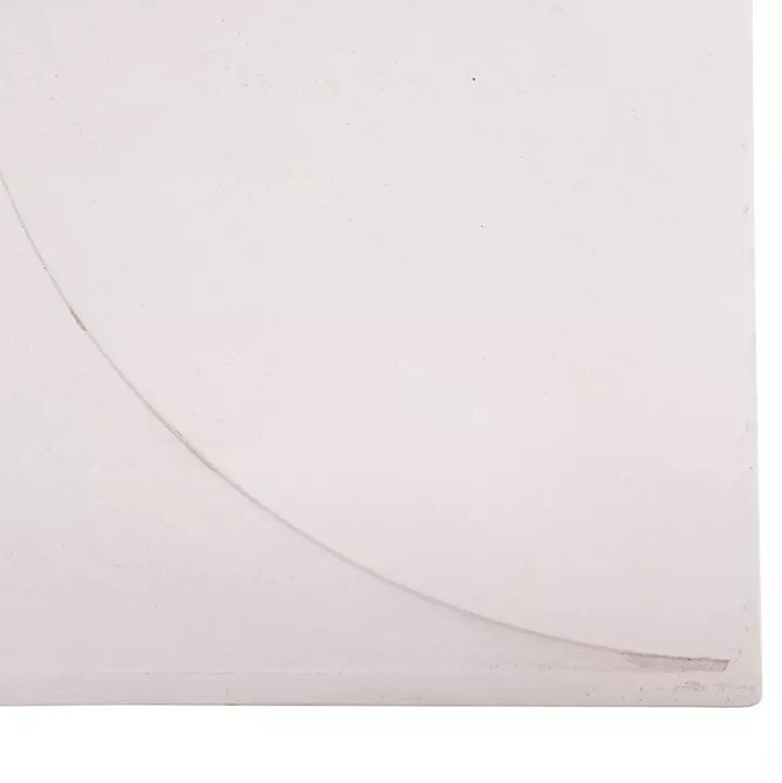 WALL DECOR PANEL SQUARE SERIES SANTORINI HM4508 MDF IN OFF-WHITE COLOR 80x4(thickness)x80Hcm.
