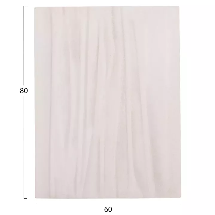 ΠΙΝΑΚΑΣ ΟΡΘΟΓΩΝΙΟΣ ΣΕΙΡΑ SANTORINI HM4518 MDF ΣΕ ΥΠΟΛΕΥΚΟ ΧΡΩΜΑ 60x4(πάχος)x80Υεκ.