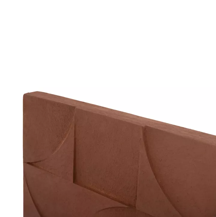 WALL DECOR PANEL SQUARE SERIES SANTORINI HM4524 MDF IN BROWN COLOR 80x5(thickness)x80Hcm.