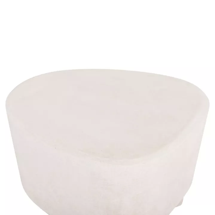 COFFEE TABLE SERIES SANTORINI HM18053 MDF IN OFF-WHITE COLOR 54x61x40.5Hcm.