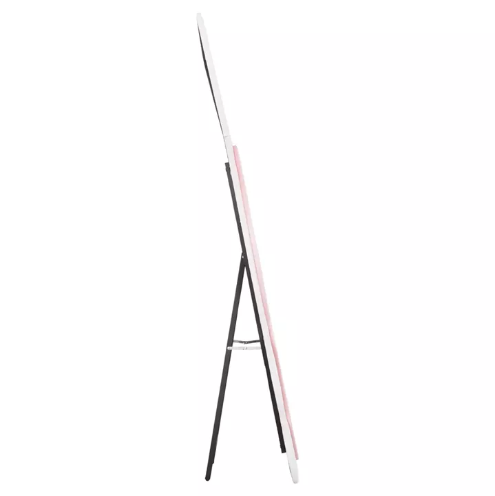 KIDS' FLOOR STANDING MIRROR BUNNY HM4489.01 MDF IN PINK & WHITE- BLACK STAND 80x162Hcm.