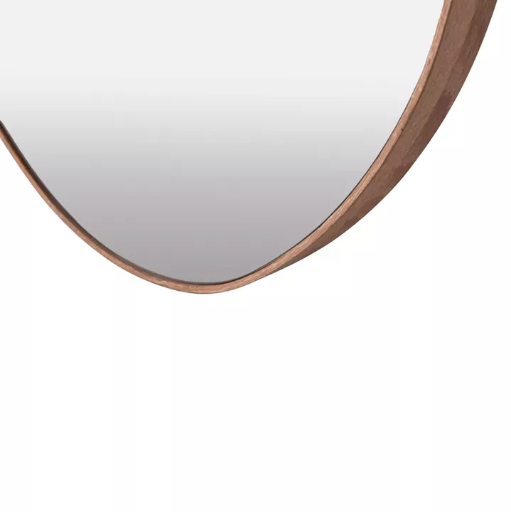 WALL MIRROR DROP HM4488.03 MDF FRAME IN NATURAL WOOD COLOR 50x80Hcm.