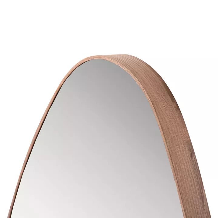 WALL MIRROR DROP HM4488.03 MDF FRAME IN NATURAL WOOD COLOR 50x80Hcm.