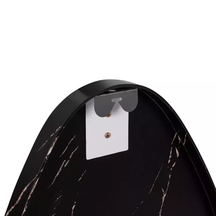 WALL MIRROR DROP HM4488.01 MDF FRAME IN BLACK MARBLE COLORING 50x80Hcm.