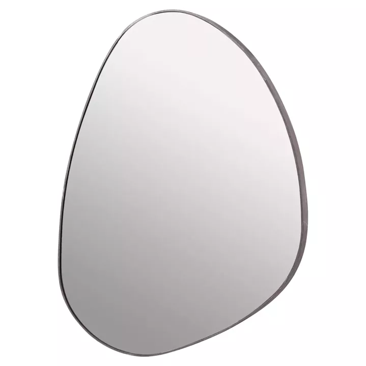 WALL MIRROR IRREGU HM4487.02 MDF FRAME IN GREY MARBLE COLORING 60x80Hcm.