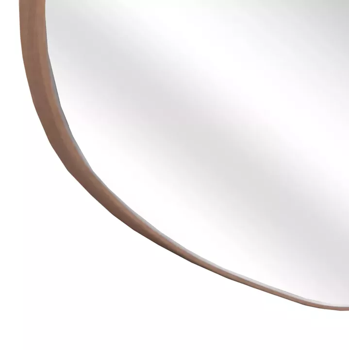 WALL MIRROR IRREGU HM4487.03 MDF FRAME IN NATURAL WOOD COLORING 60x80Hcm.