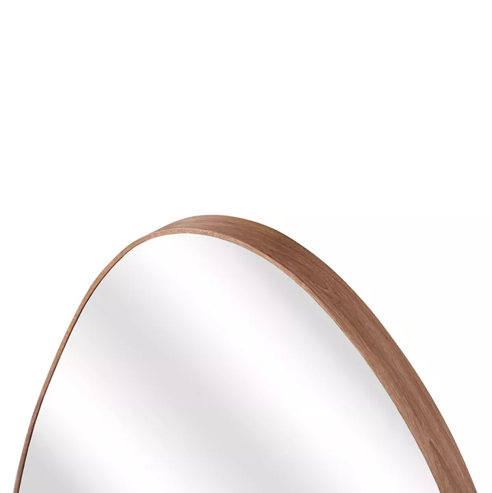WALL MIRROR IRREGU HM4487.03 MDF FRAME IN NATURAL WOOD COLORING 60x80Hcm.